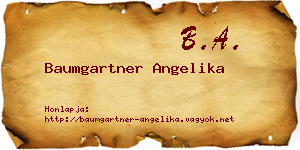 Baumgartner Angelika névjegykártya